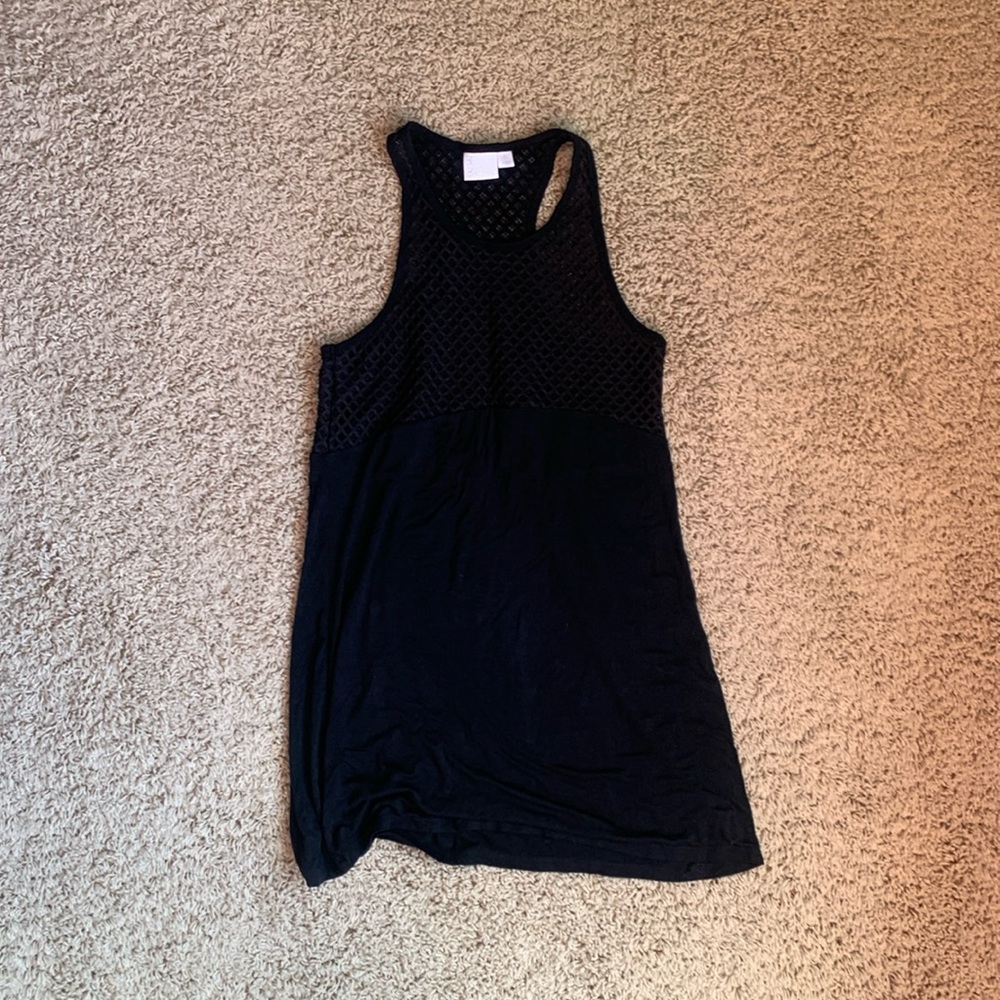Women's Black Sleeveless swim Coverup